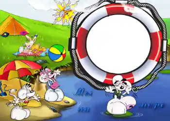 फ़ोटो फ़्रेम पर लेख: समुद्र के पास