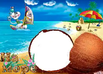 फ़ोटो फ़्रेम पर लेख: समुद्र के पास