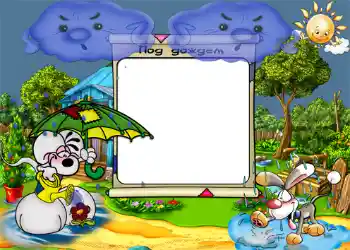 फ़ोटो फ़्रेम पर लेख: Под дождем.