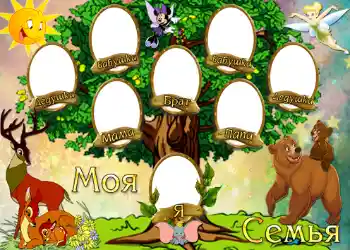 फ़ोटो फ़्रेम पर लेख: Моя семья. फ़ोटो फ़्रेम पर लेख: Моя семья.