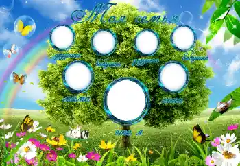 फ़ोटो फ़्रेम पर लेख: My family फ़ोटो फ़्रेम पर लेख: My family