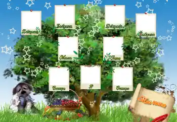 फ़ोटो फ़्रेम पर लेख: My family फ़ोटो फ़्रेम पर लेख: My family