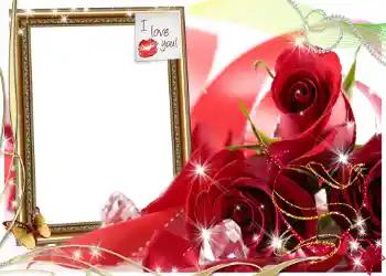 फ़ोटो फ़्रेम पर लेख: I love you!