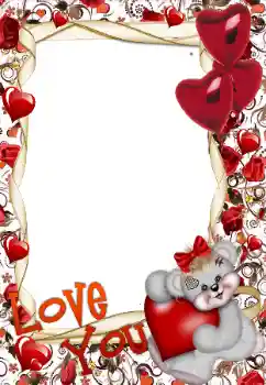 फ़ोटो फ़्रेम पर लेख: I love you फ़ोटो फ़्रेम पर लेख: I love you