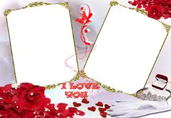 फ़ोटो फ़्रेम पर लेख: I love you फ़ोटो फ़्रेम पर लेख: I love you