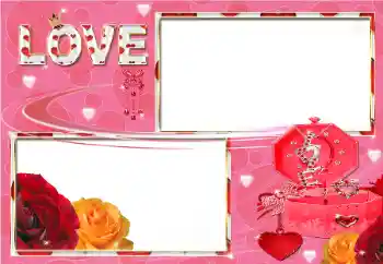 फ़ोटो फ़्रेम पर लेख: LOVE