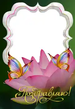 फ़ोटो फ़्रेम पर लेख: Поздравляю! 